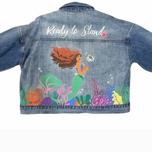 Denim Jacket with Mermaid Design